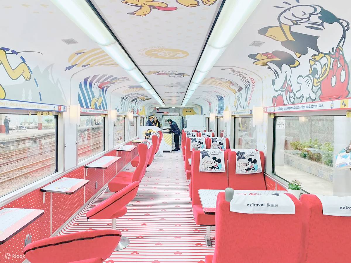 Taiwan Railway Formosa Express Disney-themed train.